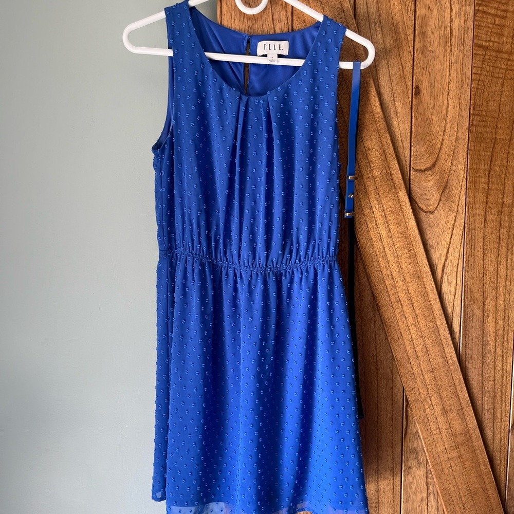 Elle Textured Royal Blue Dress